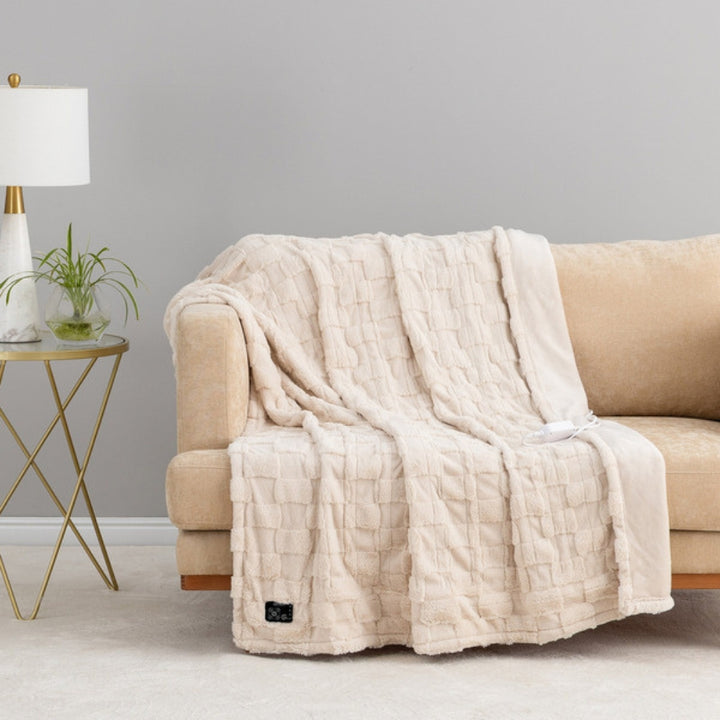 Berkshire - Deluxe Heated Faux Fur Throw