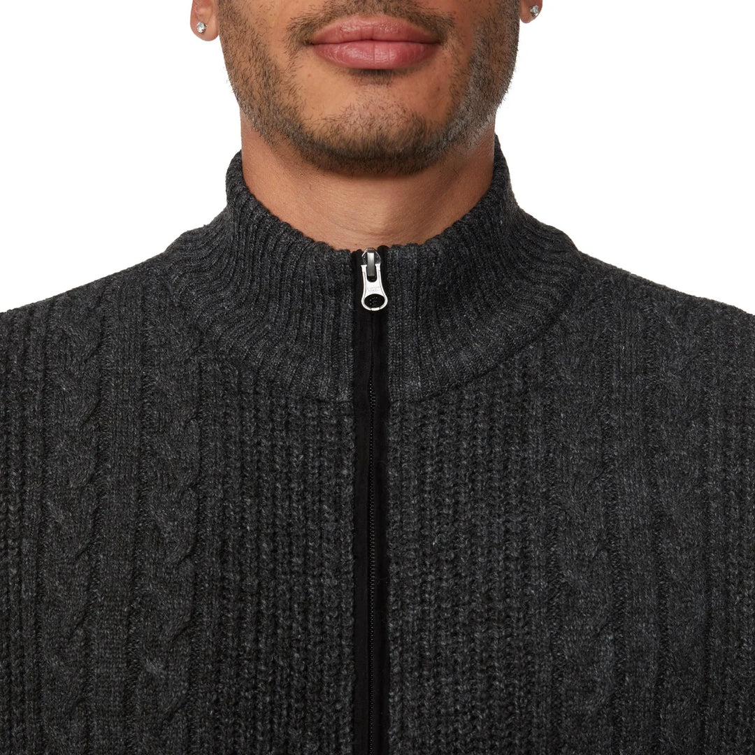 Buffalo - Pull à col roulé et fermeture éclair intégrale