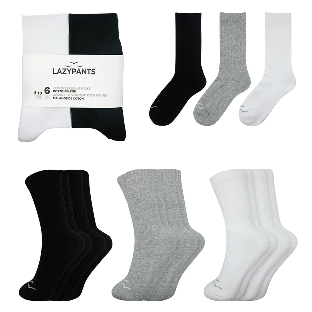 Lazypants - Chaussettes en coton, 6 paires