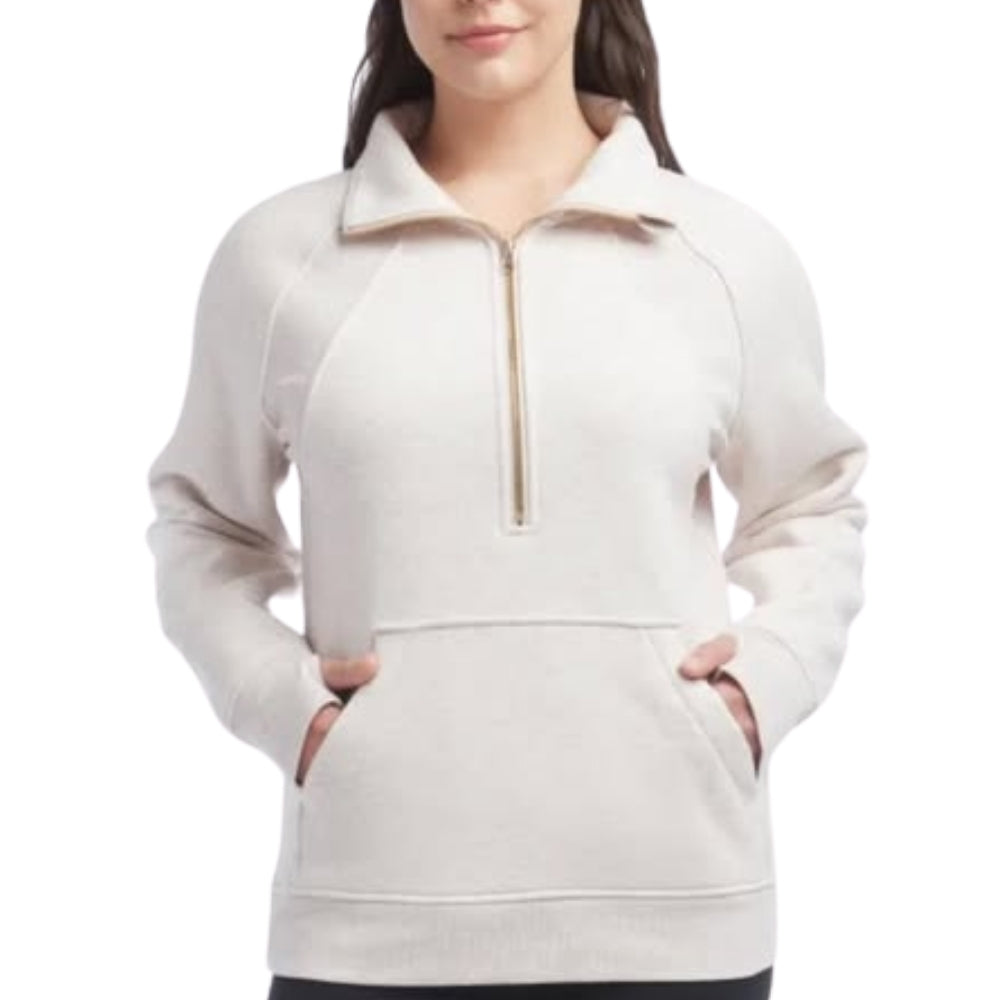 Danskin Half-Zip Funnel Neck Pullover Top