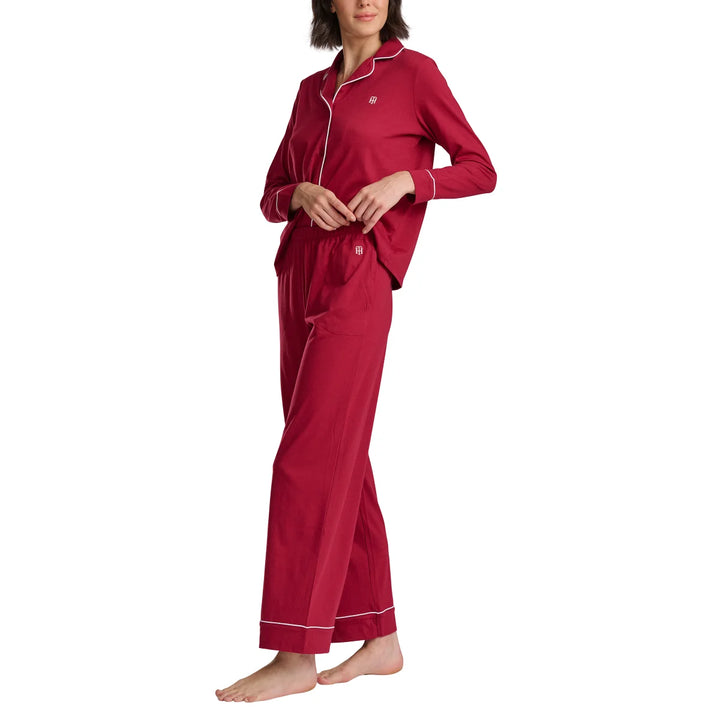 Tommy Hilfiger - Ensemble pyjama à col cranté, 2 pièces