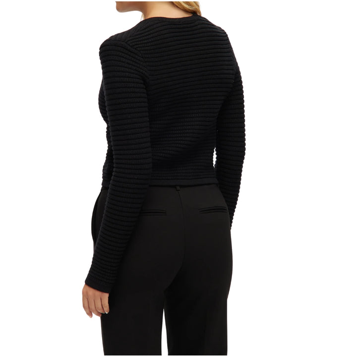 Hilary Radley - Knitted Cardigan with Crew Neck