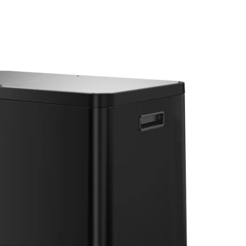 EKO - Stainless steel trash can with two compartments