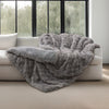 Mon Château Luxury Jacquard Faux Fur Throw