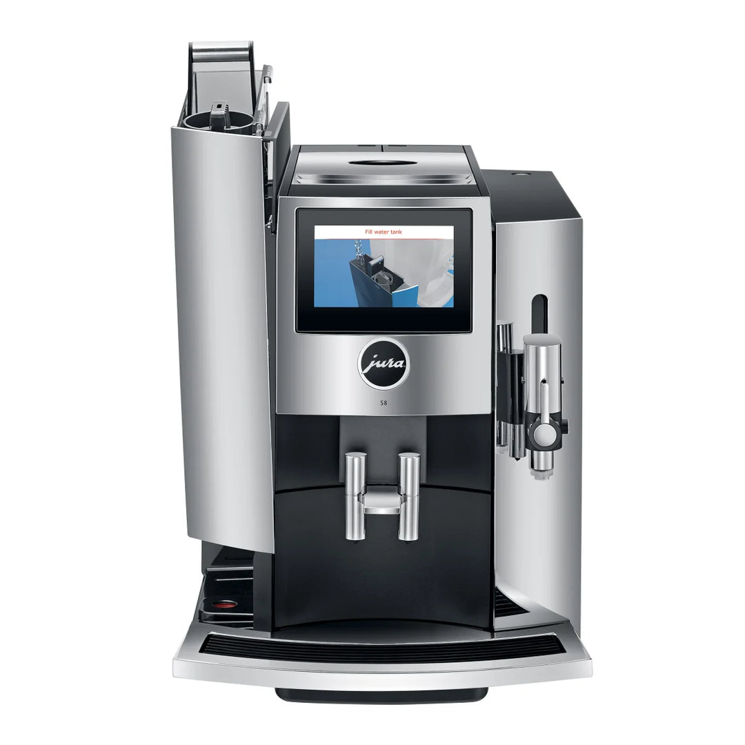 Jura S8 - Machine à espresso automatique avec carafe à lait, cartouche filtrante et tube à lait