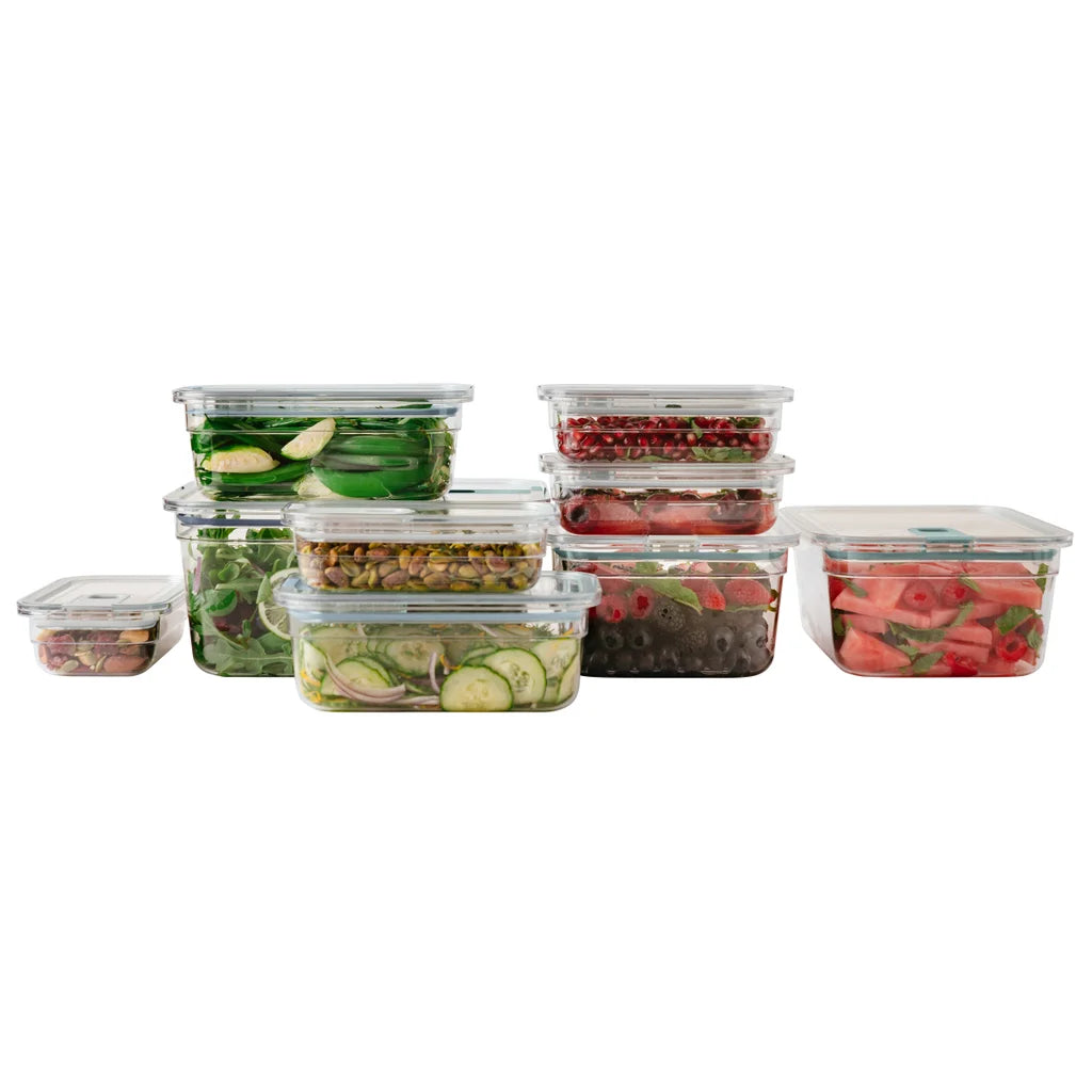 Pullbox - Ensemble de 18 boîtes de conservation Tritan pour aliments