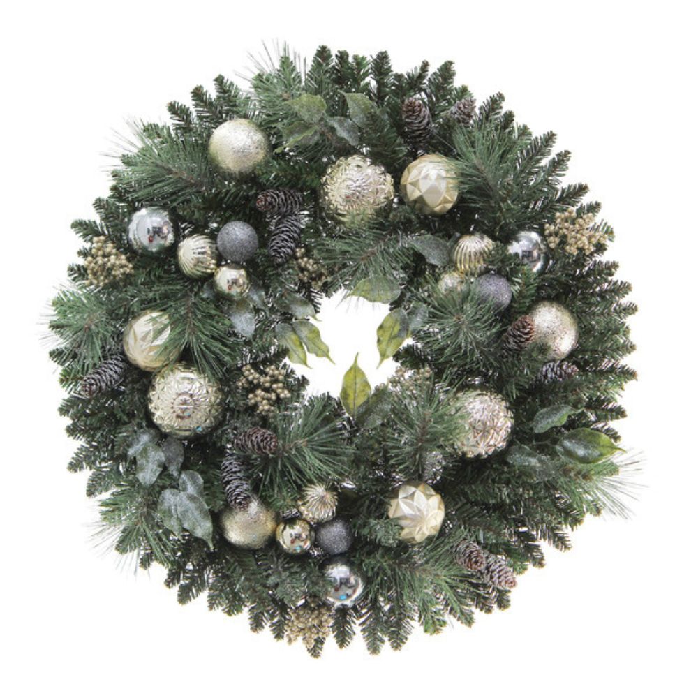 30 in unlit Christmas wreath