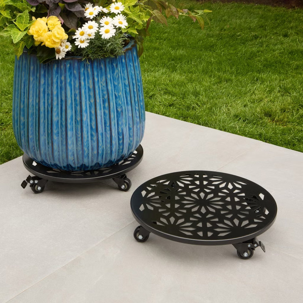 Mullally - Rolling plant pot stand, pack of 2