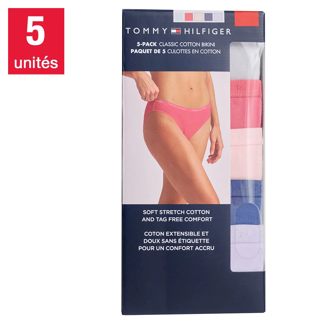 Tommy Hilfiger - Culottes bikini en coton, paquet de 5