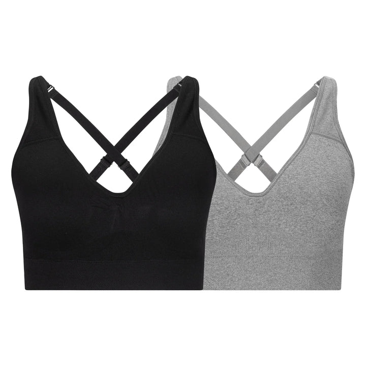 Puma - Soutien-gorge sport, paquet de 2