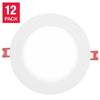 Globe Electric - Ensemble de 12 luminaires encastrés minces intégrés 3 CCT