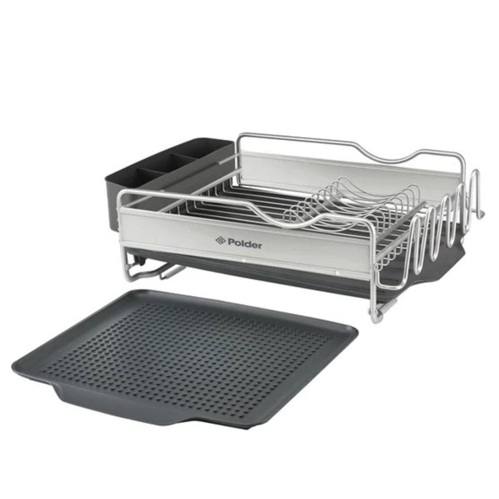 Polder - Égouttoir à vaisselle en aluminium, 4 pièces