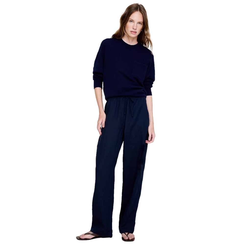 Banana Republic - Straight Pants with Stretch Waist in Escapade Linen