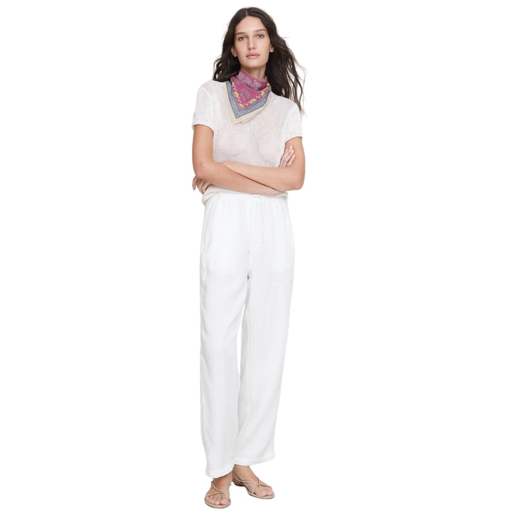 Banana Republic - Straight Pants with Stretch Waist in Escapade Linen
