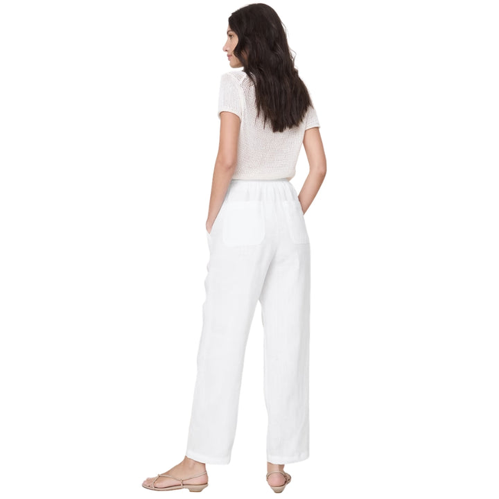 Banana Republic - Straight Pants with Stretch Waist in Escapade Linen