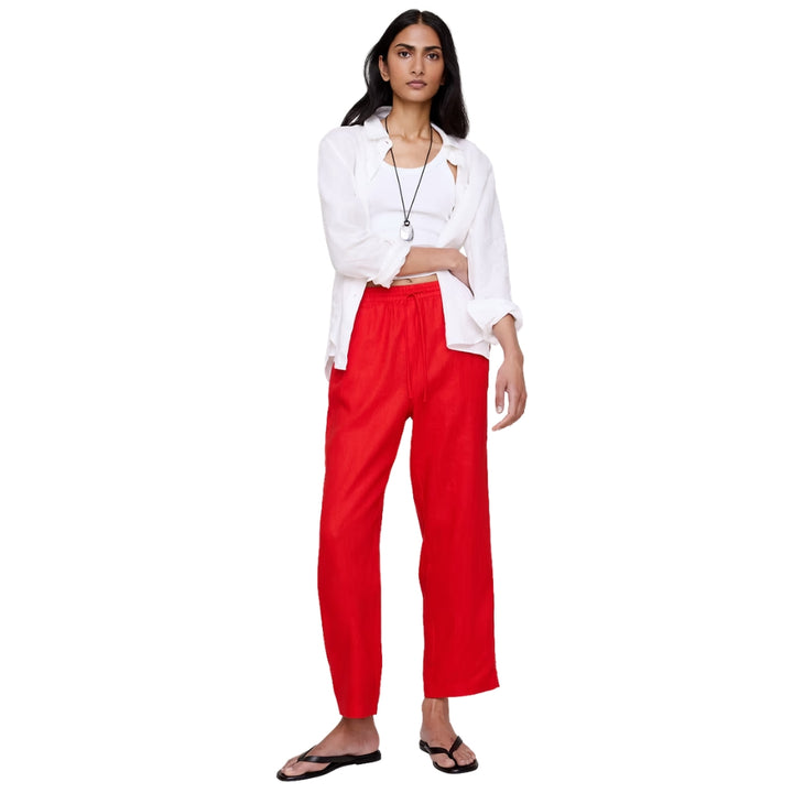 Banana Republic - Straight Pants with Stretch Waist in Escapade Linen