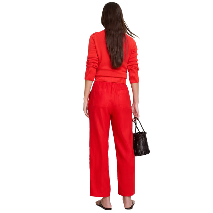 Banana Republic - Straight Pants with Stretch Waist in Escapade Linen