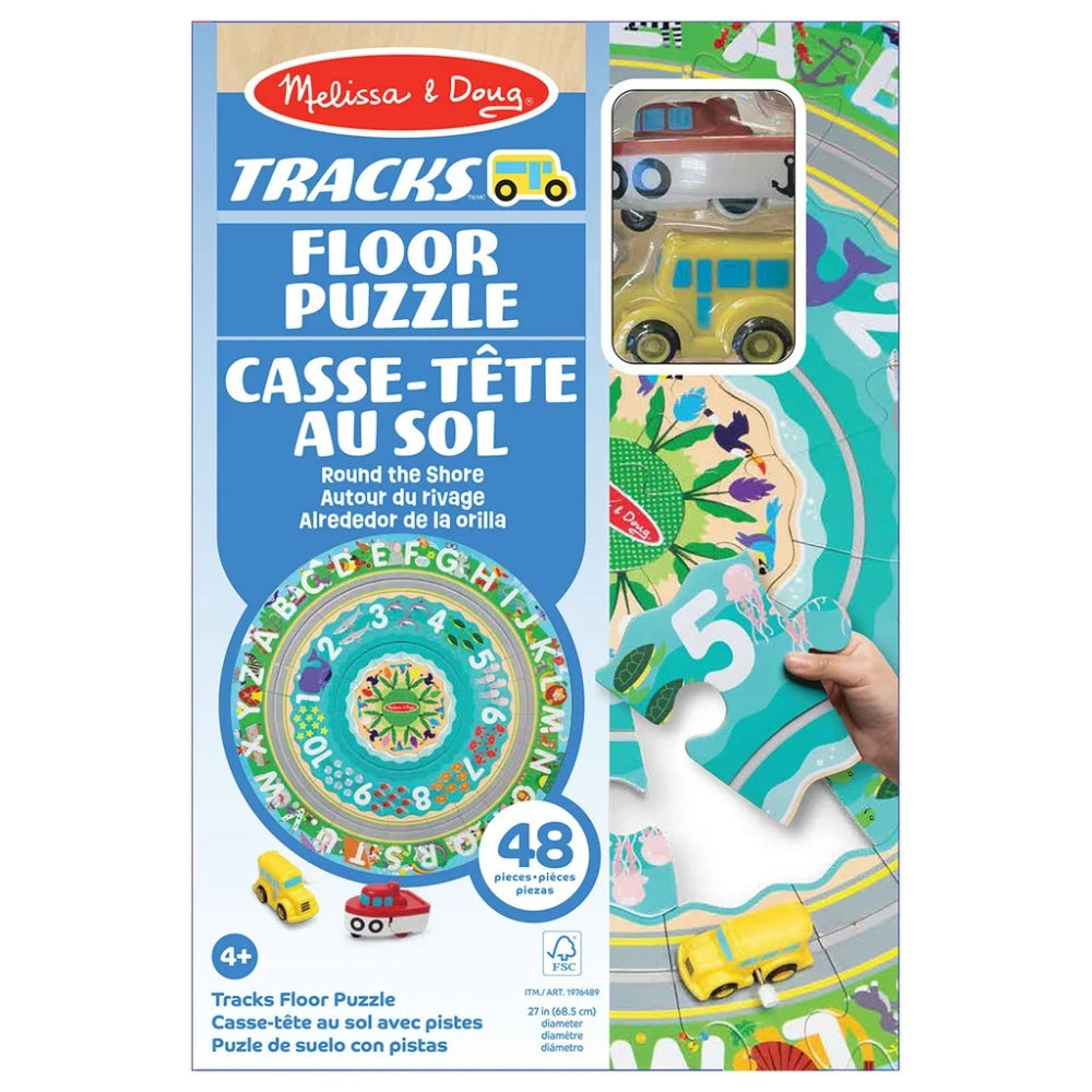 Melissa & Doug - Floor Puzzle, Race Track