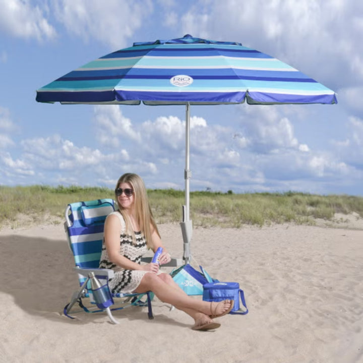 Rio - Beach umbrella 2.3 m (7.5 ft) with AnchorX