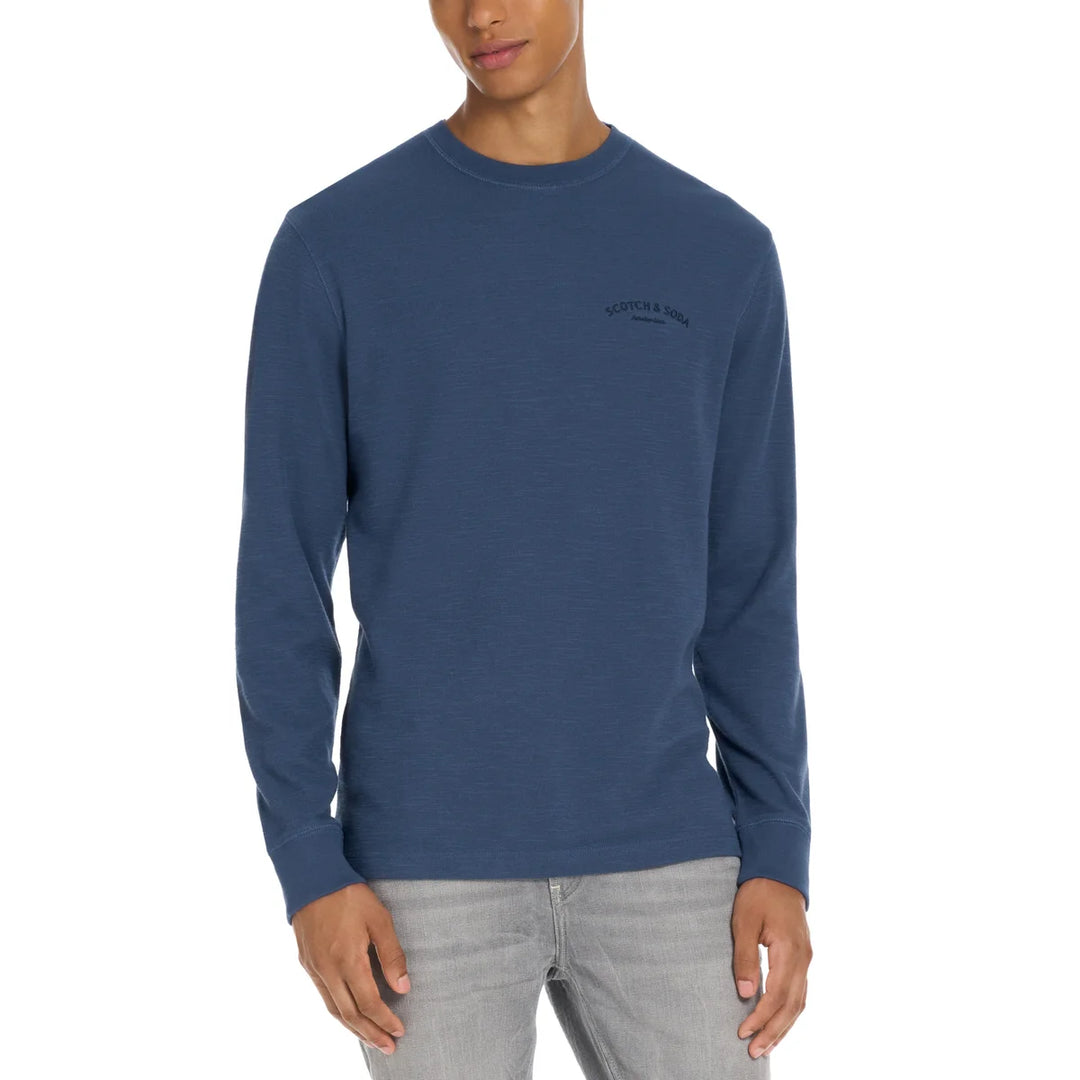 Scotch & Soda - Chandail ras du cou en tricot texturé à manches longues