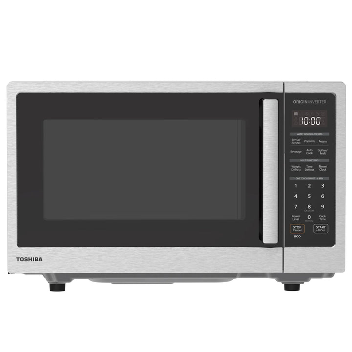 Toshiba - 1.4 cu. ft. Inverter Microwave Oven, Stainless Steel