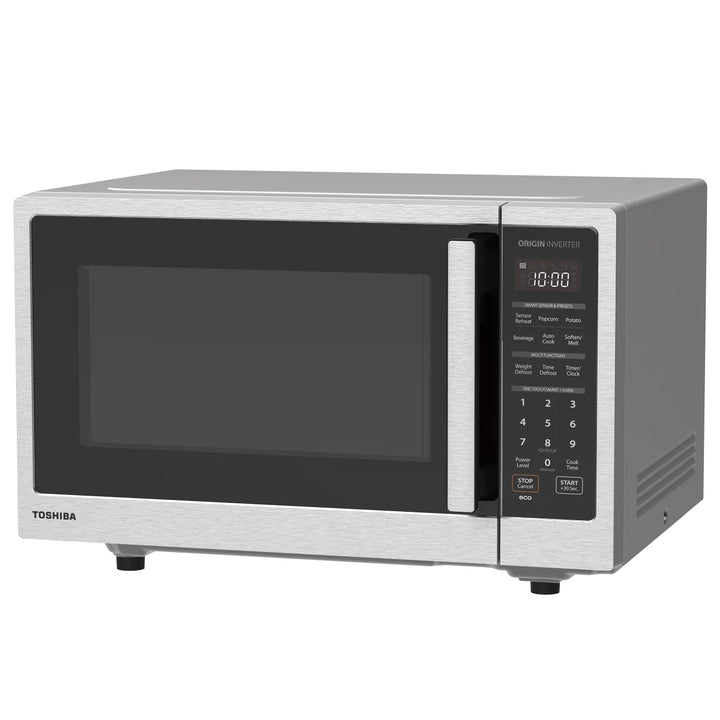 Toshiba - 1.4 cu. ft. Inverter Microwave Oven, Stainless Steel