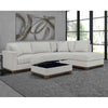 Thomasville - Three Piece Sectional Sofa with Storage Ottoman 