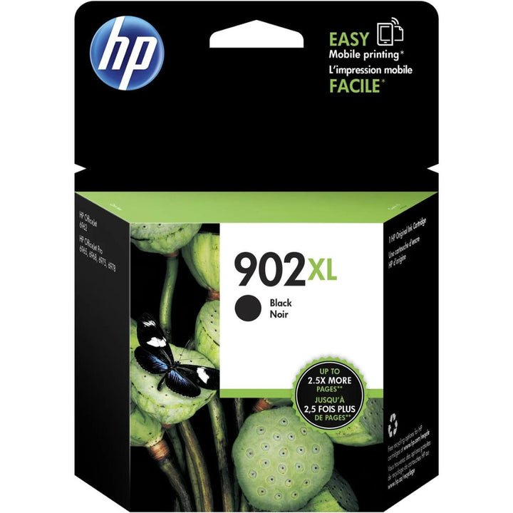 HP - High Yield Black Ink Cartridge 902XL (T0A40BN)