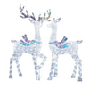 Ensemble de 2 cerfs avec lumières scintillantes