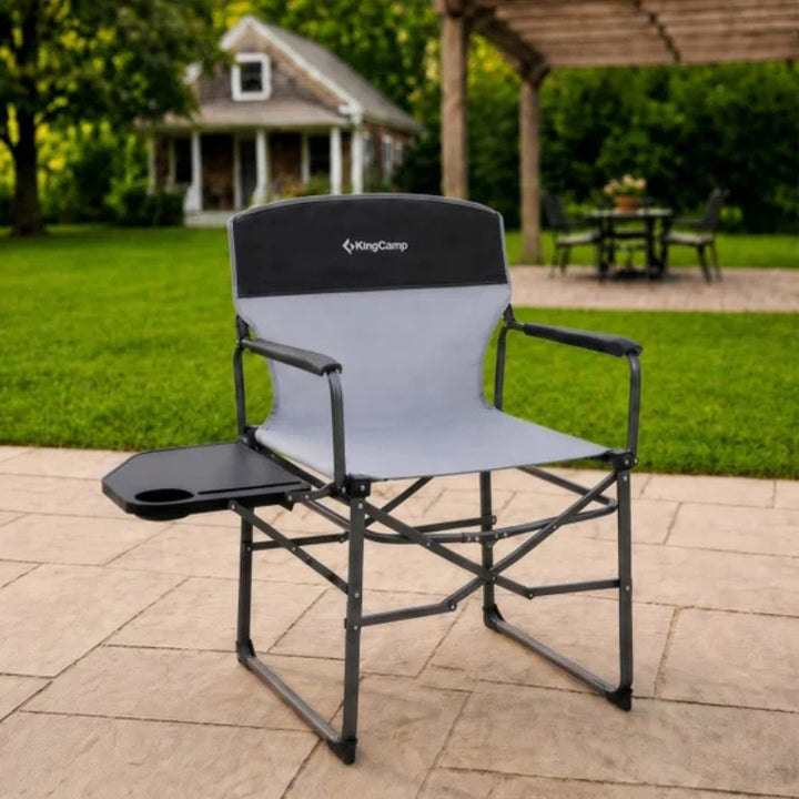 KingCamp - Chaise de réalisateur à pliage rapide avec siège surdimensionné