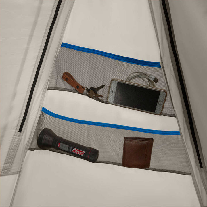 Coleman - Tente de camping cabine pour 4 personnes avec moustiquaire
