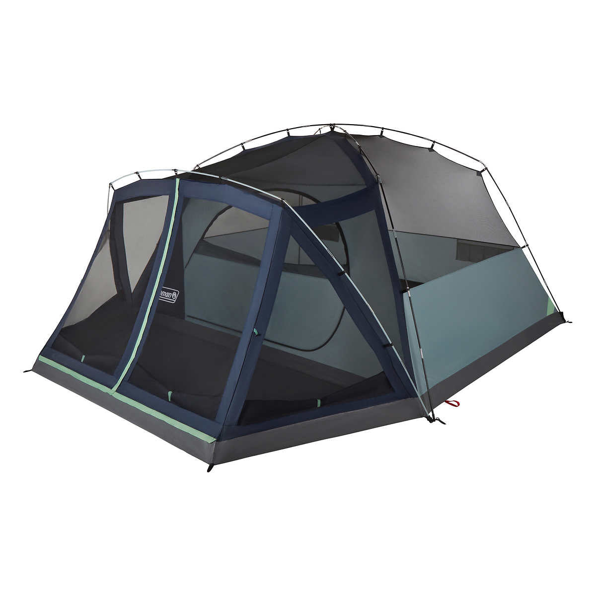 Coleman Skydome Tente de camping 8 personnes avec moustiquaire Gris roche