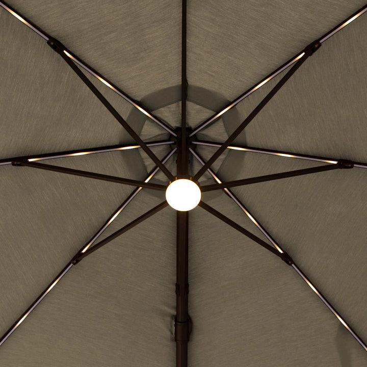 Seasons Sentry 10' Square Solar Cantilever Umbrella