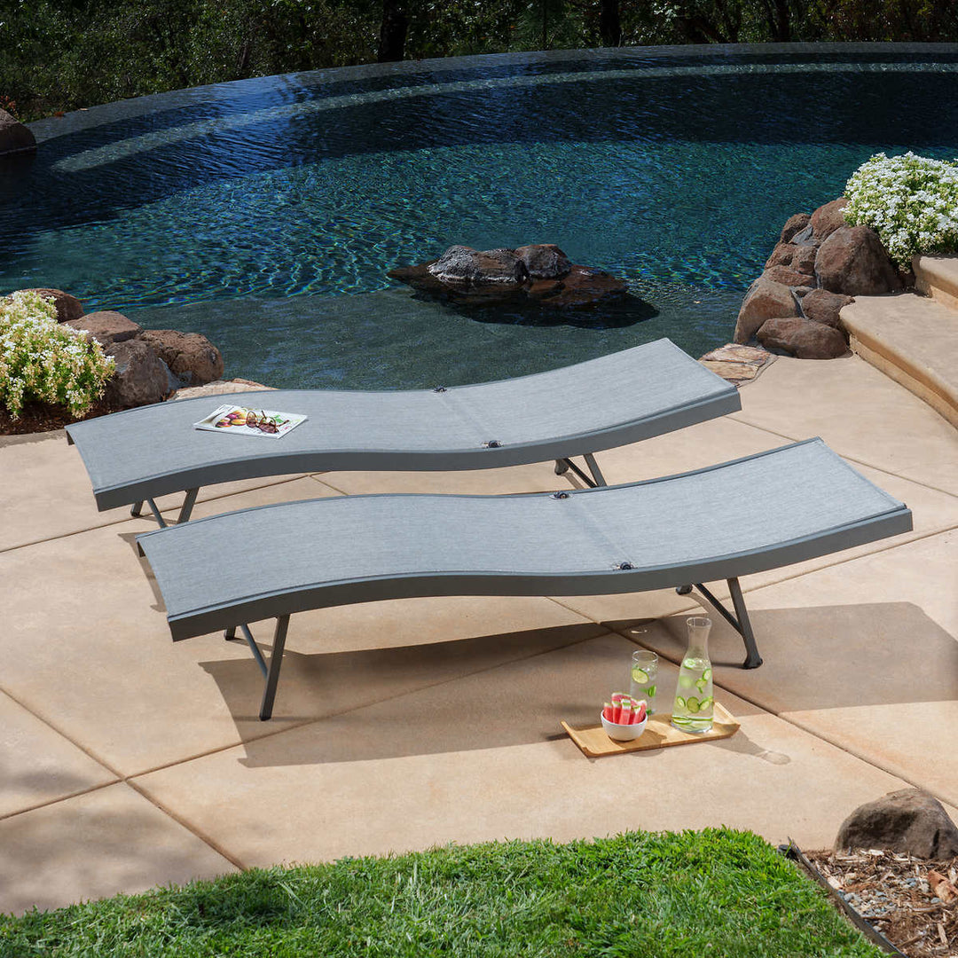 SunVilla - Chaise longue commercial Sling Wave
