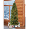 Bennington - 7.5-foot Pencil EZ Connect Blue Pre-lit Artificial Christmas Tree