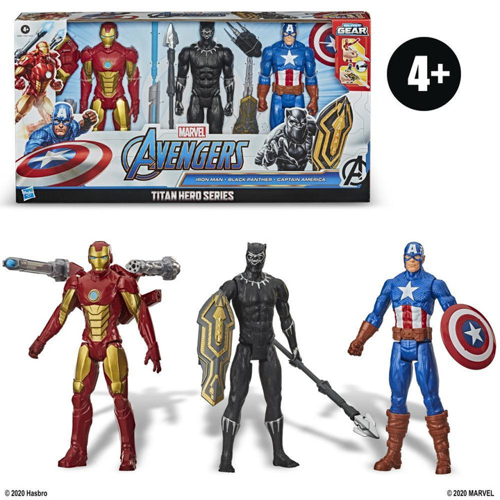 Marvel - Avengers Titan Hero, Blast Gear Series - set of 3 figures