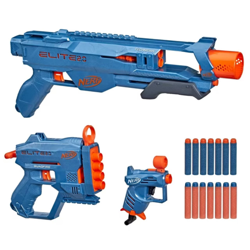Nerf Elite - Fusil Nerf Elite 2.0, paquet de 3