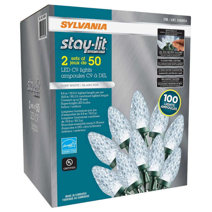 Sylvania - C9 DEL, paquet de 2