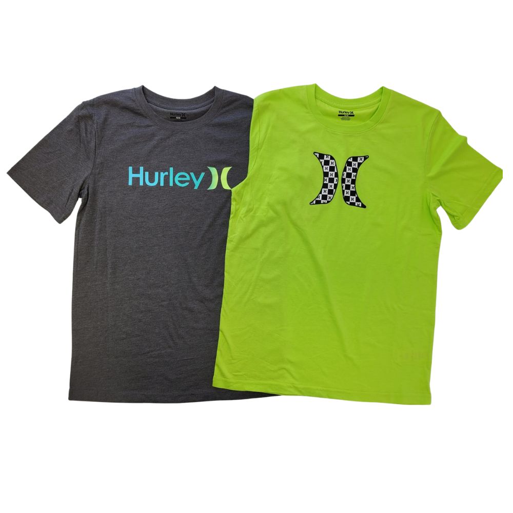 Hurley - Chandail à manche courte pour enfant, paquet de 2