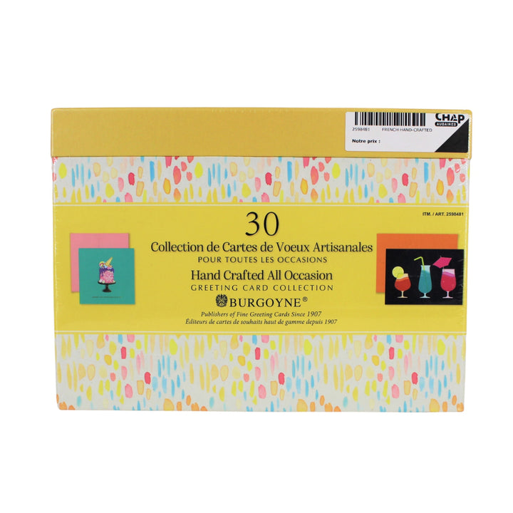 Burgoyne - Cartes de vœux artisanales pour toutes les occasions - 30 par paquet