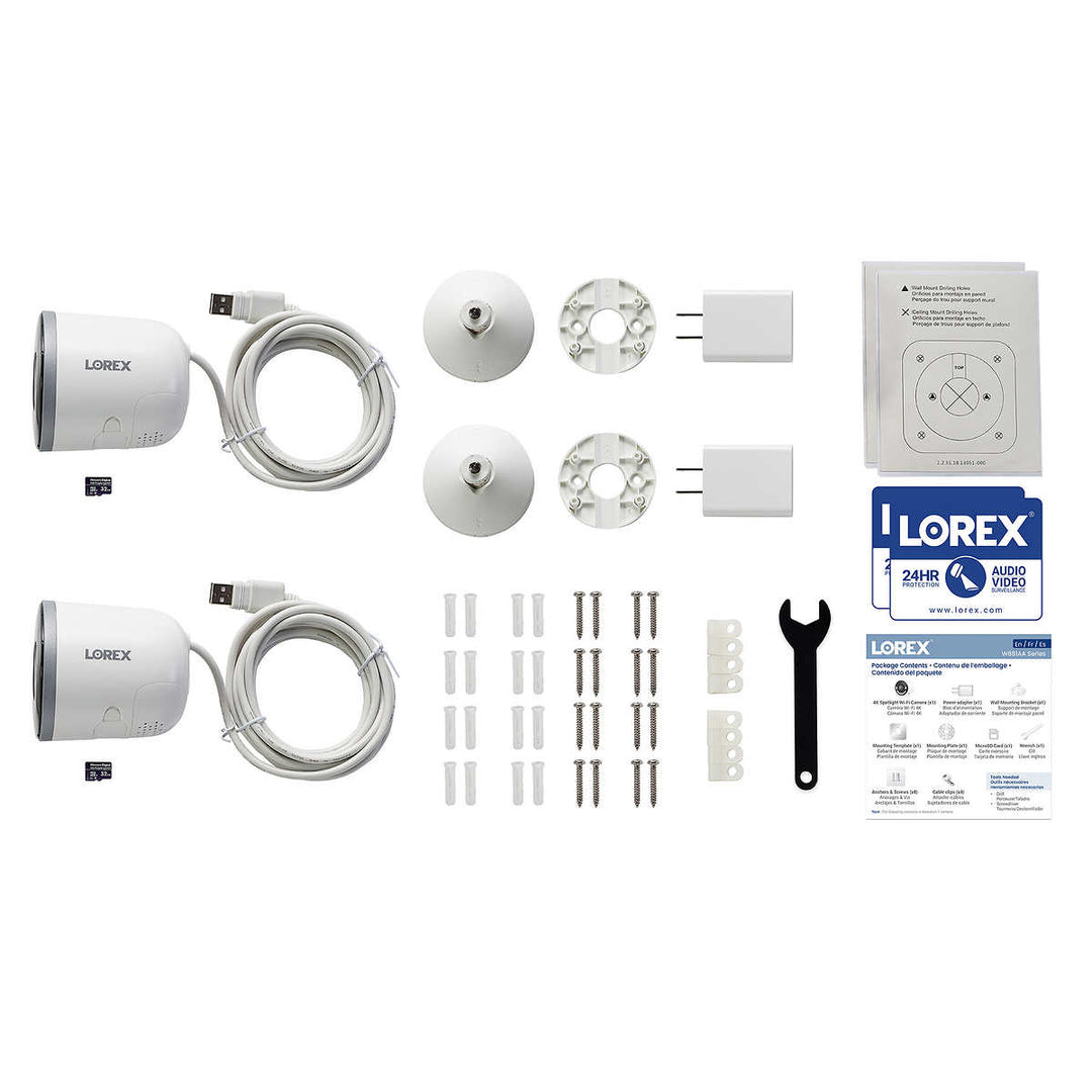 Lorex - Caméras de sécurité, paquet de 2