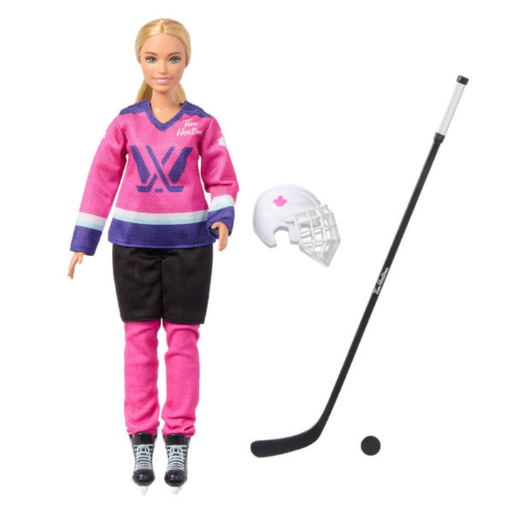 Tim Horton's PWHL Hockey Barbie with Blanket