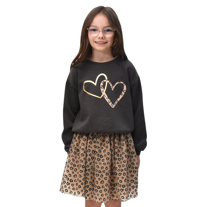 Happy Kids - Chandail à col rond et jupe