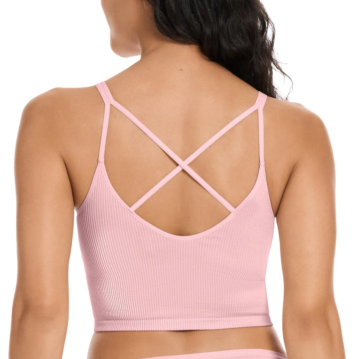 Lemon - Soutien-gorge de yoga côtelé, paquet de 2