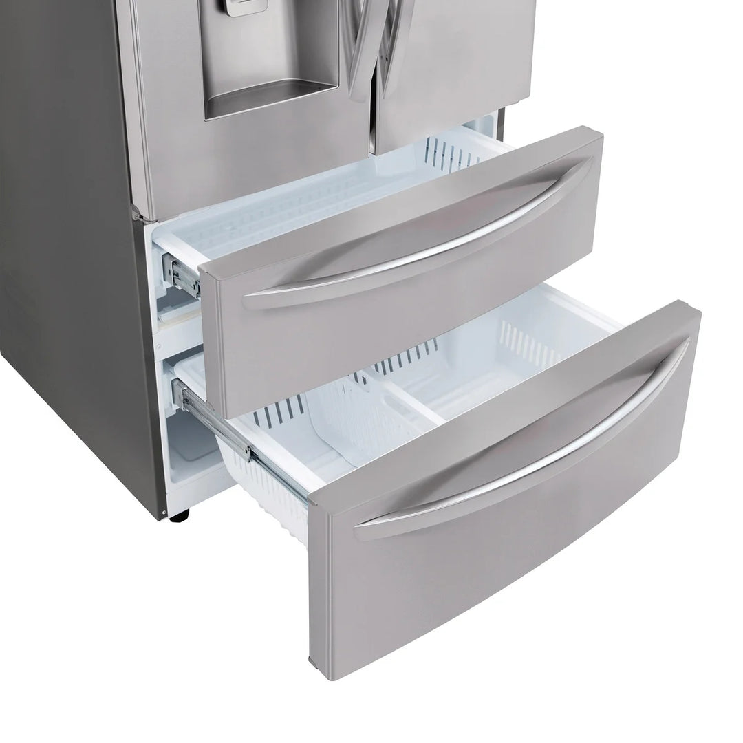 LG - Réfrigérateur à portes françaises de 36 po et 28 pi³