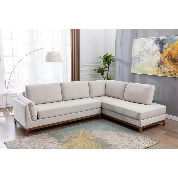 ZOY Home Furnishing - Two Piece Sectional Stationary Sofa (Monroe Model) 
