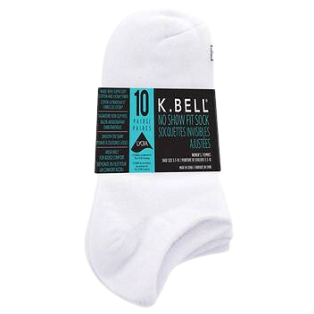 K.Bell - Chaussettes à base invisible, paquet de 10 paires
