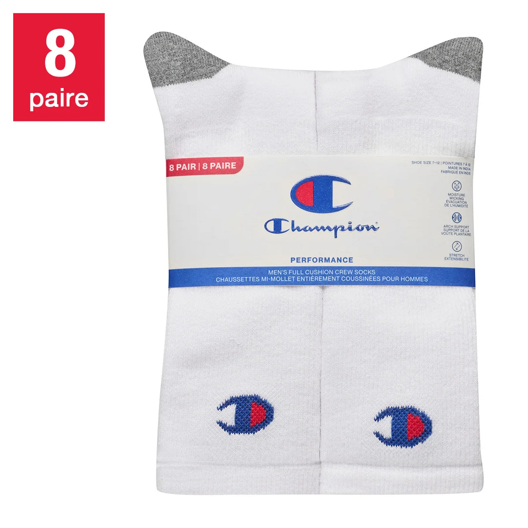 Champion - Chaussettes mi-mollet, 8-paires