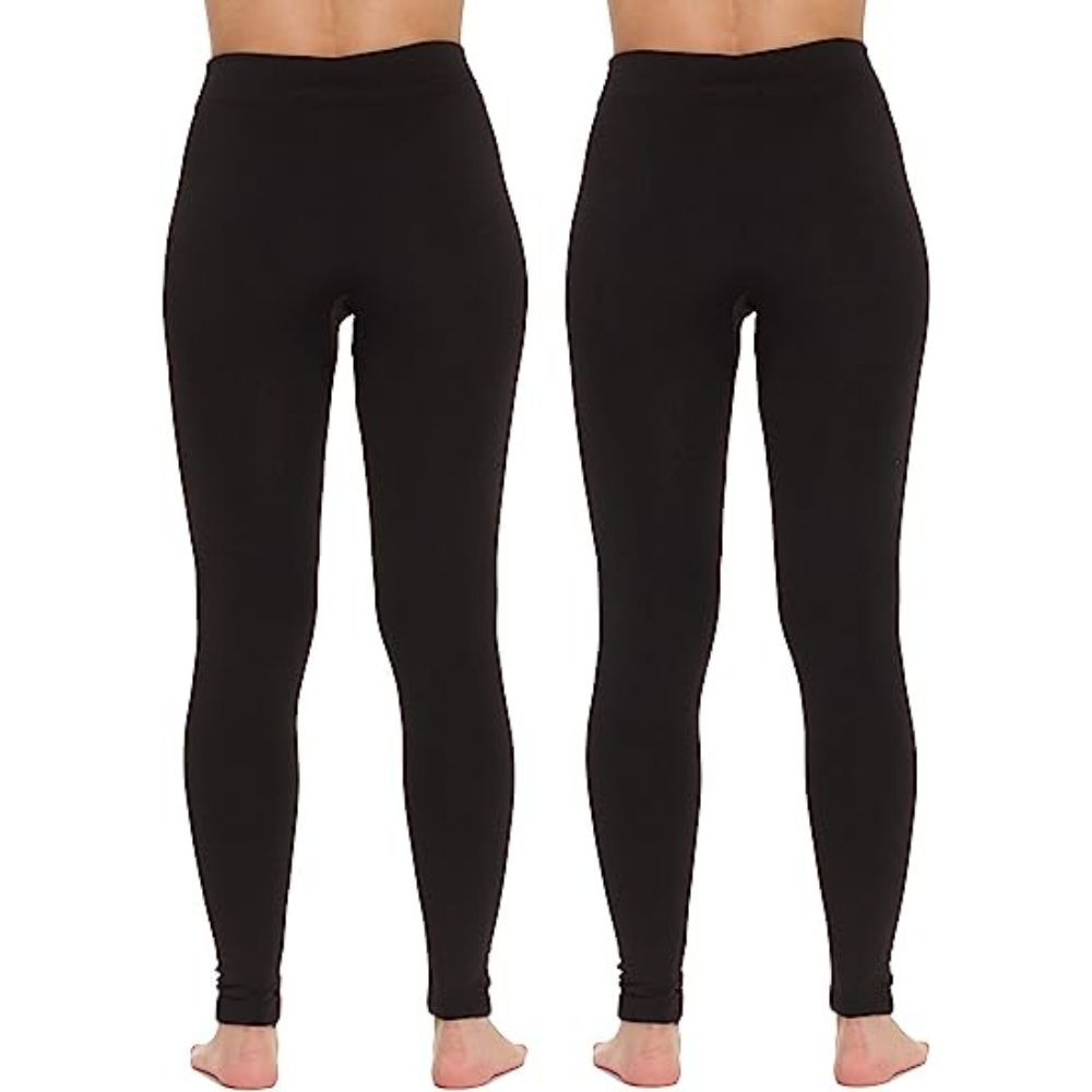 Lemon Women's Fleece Lined Leggings, Pack