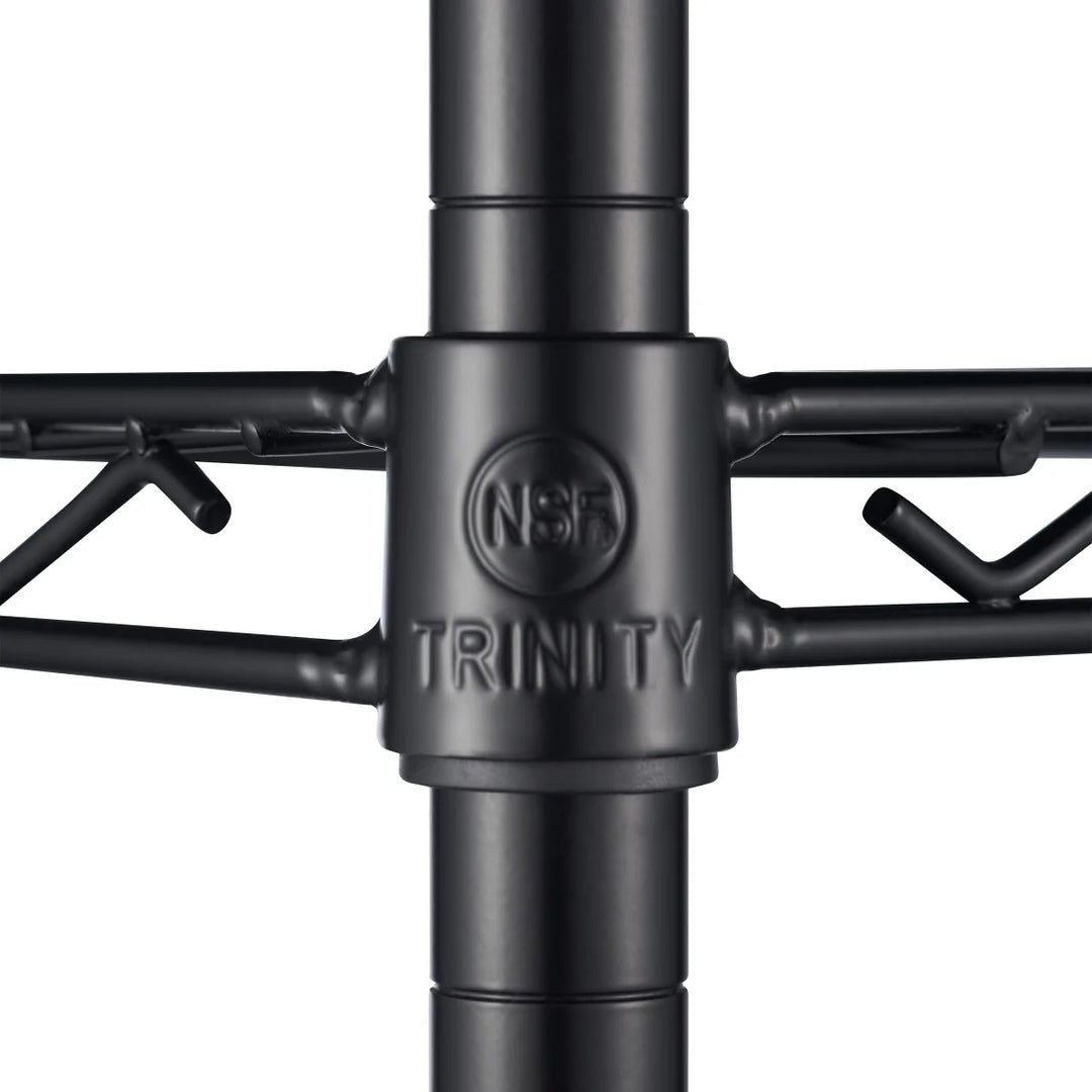 TRINITY – Étagère noire à 4 tablettes